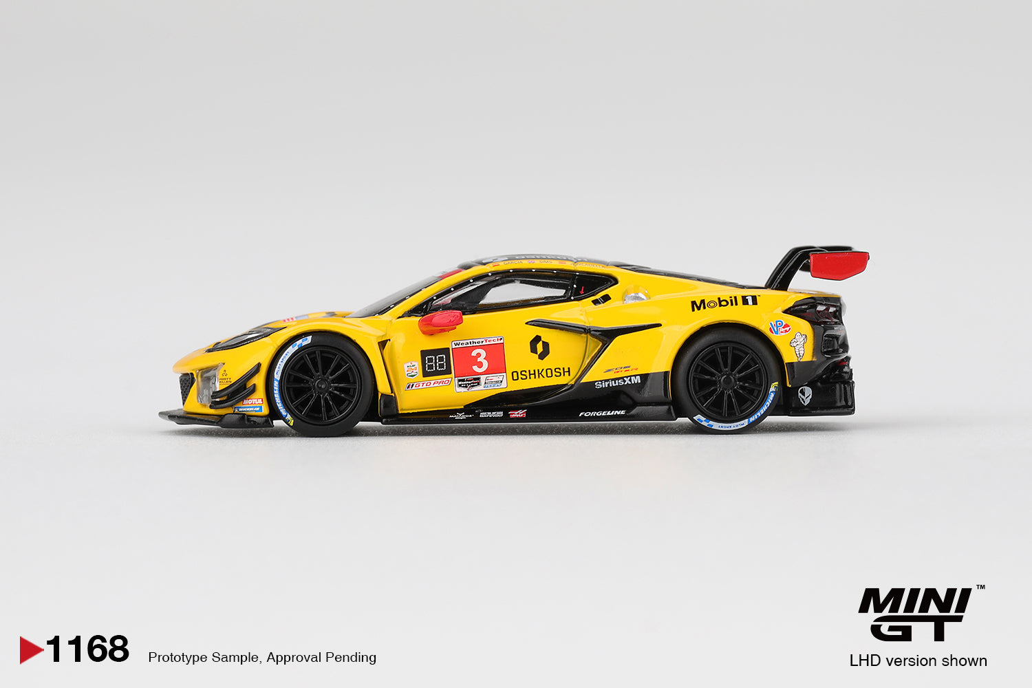 Mini GT Chevrolet Corvette Z06 GT3.R #3 Corvette Racing by Pratt Miller Motorsports 2025 IMSA Daytona 24 Hrs #1168 (BOX)