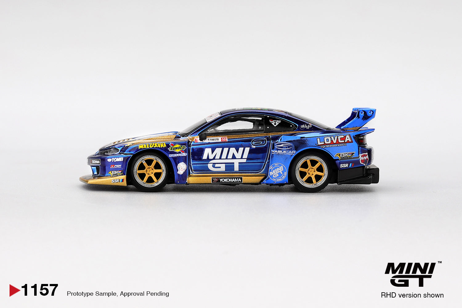 Mini GT Nissan Silvia (S15) LB-Super Silhouette #555 Team MINI GT Liberty Walk 2025 Formula Drift #1157 (BOX)