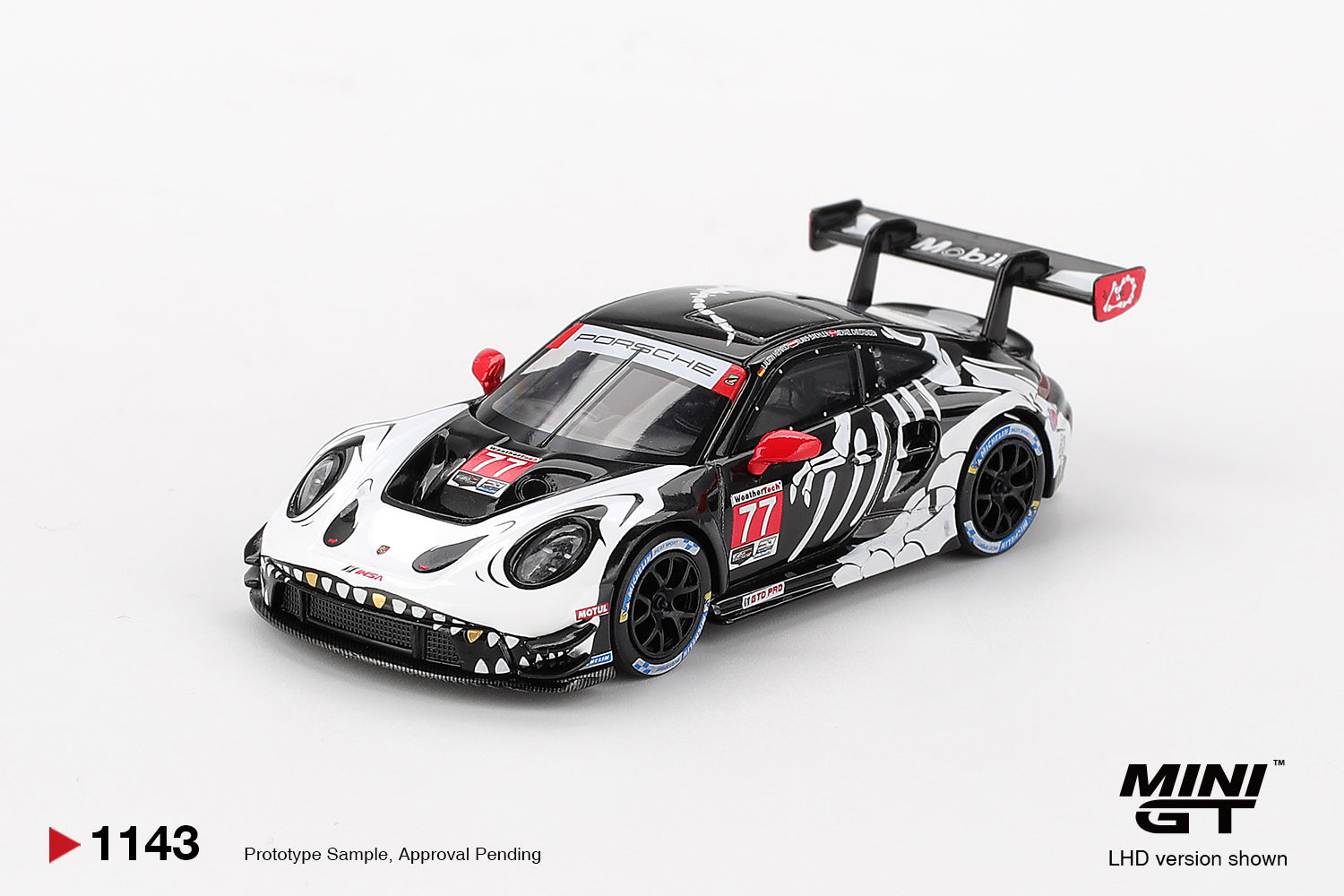 Mini GT Porsche 911 GT3 R #77 AO Racing 2025 IMSA Petit Le Mans #1143 (BOX)