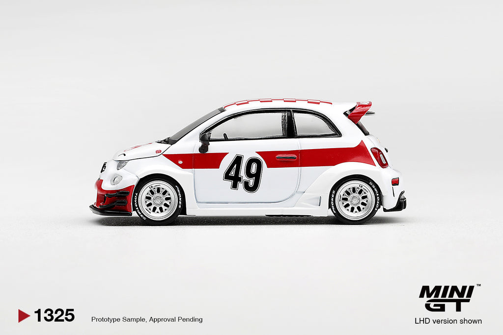 (Pre-Order) Mini GT ABARTH 595 LB-WORKS X ABAS WORKS 1000 TC TRIBUTE #1325 (BOX)