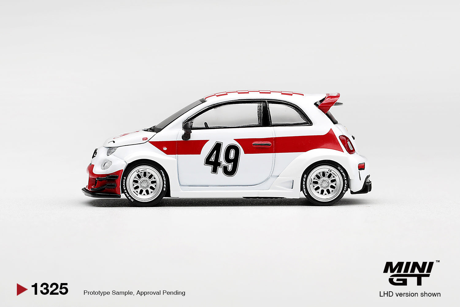 (Pre-Order) Mini GT ABARTH 595 LB-WORKS X ABAS WORKS 1000 TC TRIBUTE #1325 (BOX)