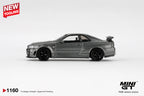 Mini GT Nissan Skyline GT-R Dark Metal Gray (NISMO BNR34 CRS Version) #1160 (BOX)