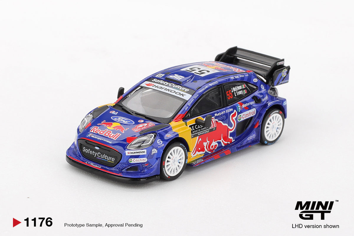 Mini GT Ford Puma Rally1 #55 M-Sport Ford WRT 2025 Rally Monte-Carlo #1176