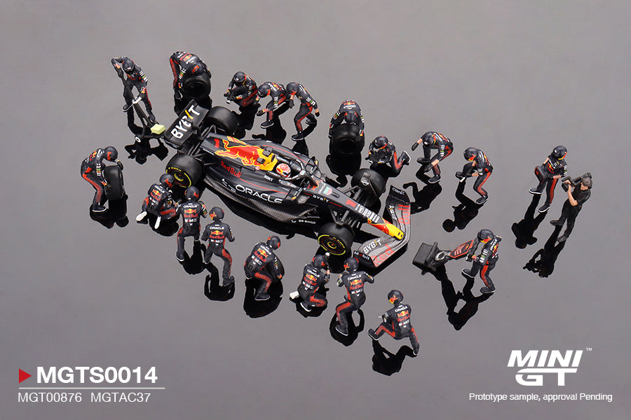 Mini GT RED BULL RACING RB19 #1 MAX VERSTAPPEN 2023 F1 2023 JAPANESE GRAND PRIX PIT CREW SET