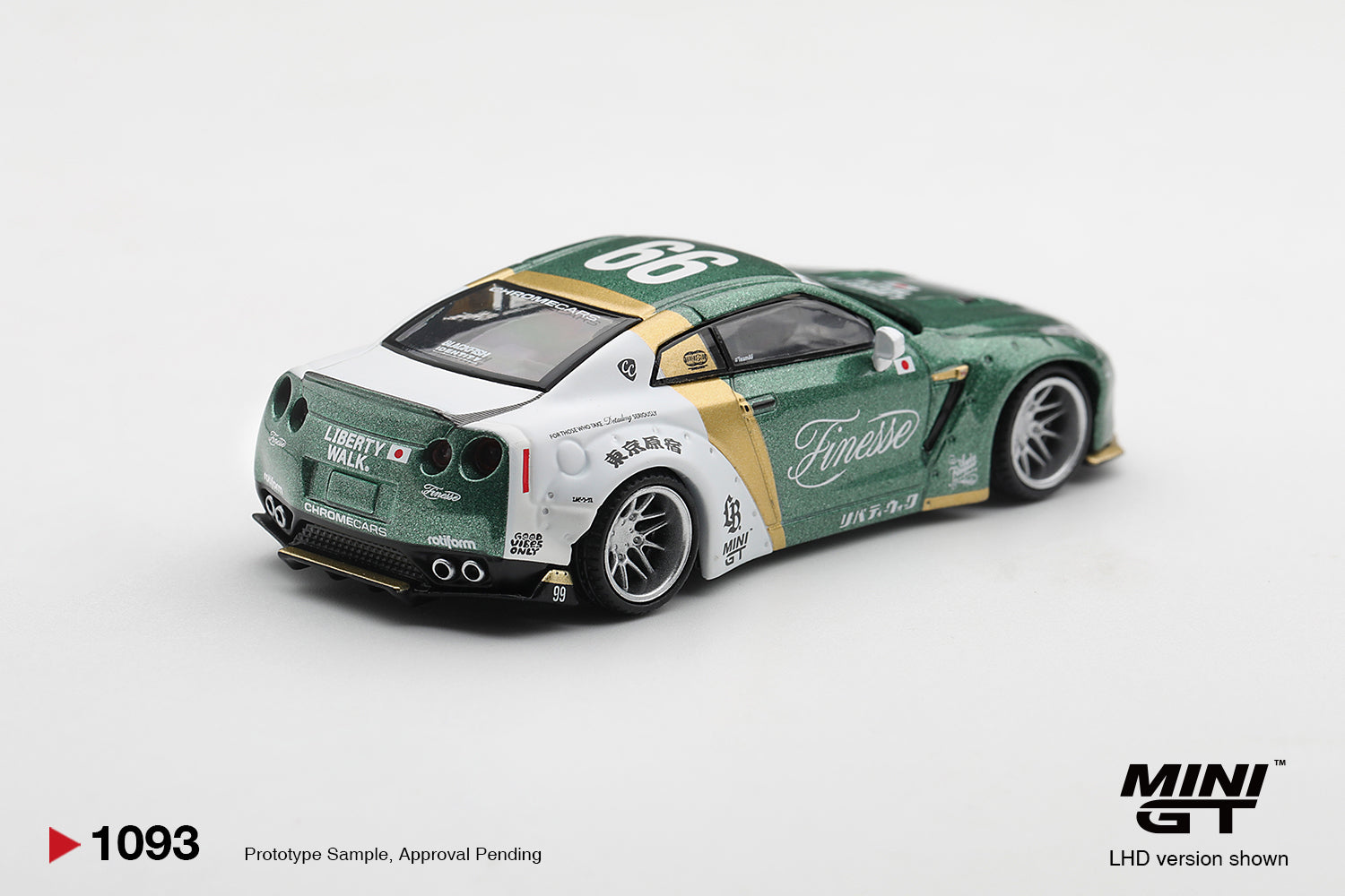 Mini GT NISSAN GT-R (R35) LB*WORKS TYPE 1 CUSTOM DUCKTAIL AUTO FINESSE #1093 - Pre-Order