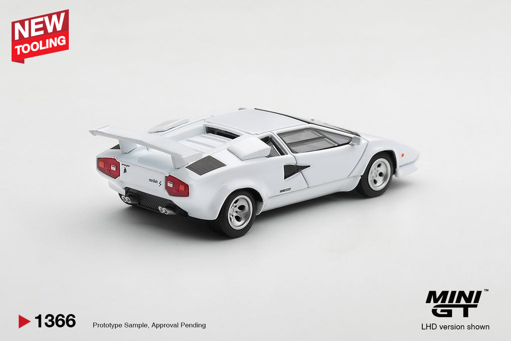 Mini GT LAMBORGHINI COUNTACH LP500S WHITE #1366 - Pre-Order
