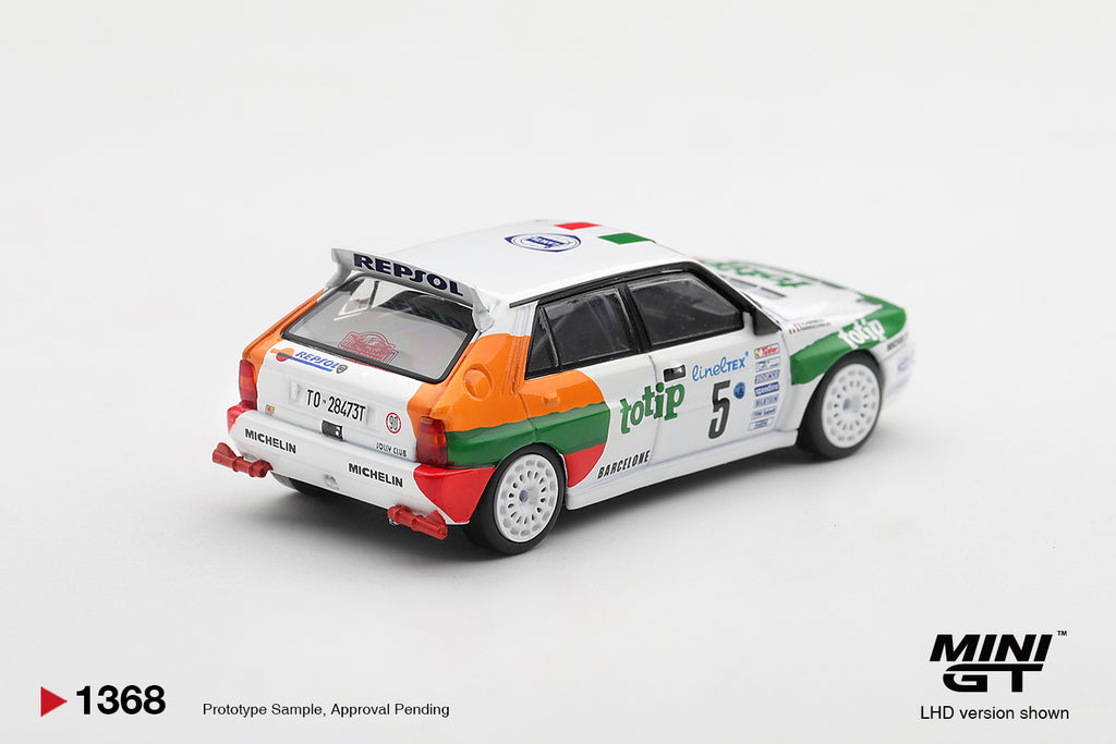Mini GT LANCIA DELTA HF INTEGRALE EVOLUZIONE #5 1993 RALLYE MONTE-CARLO #1368 - Pre-Order