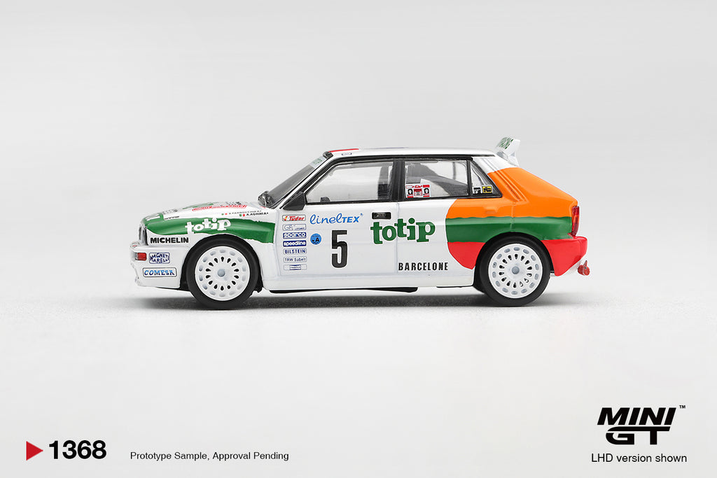 Mini GT LANCIA DELTA HF INTEGRALE EVOLUZIONE #5 1993 RALLYE MONTE-CARLO #1368 - Pre-Order