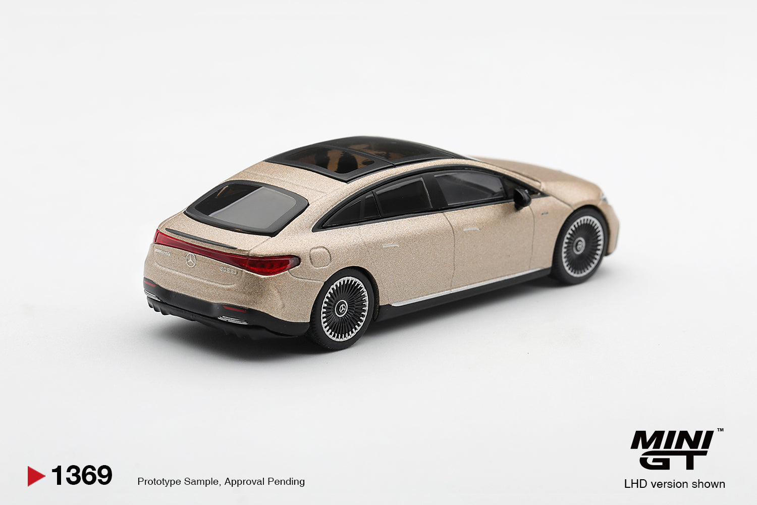 Mini GT MERCEDES-AMG EQS 53 GOLD #1369 - Pre-Order
