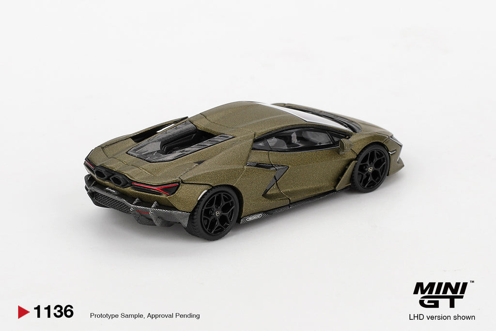 Mini GT LAMBORGHINI REVUELTO VERDE GEA MATTE #1136