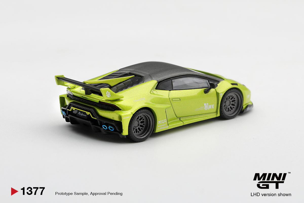 Mini GT LAMBORGHINI HURACÁN LB* WORKS LIME METALLIC  #1377 BLISTER - Pre-Order