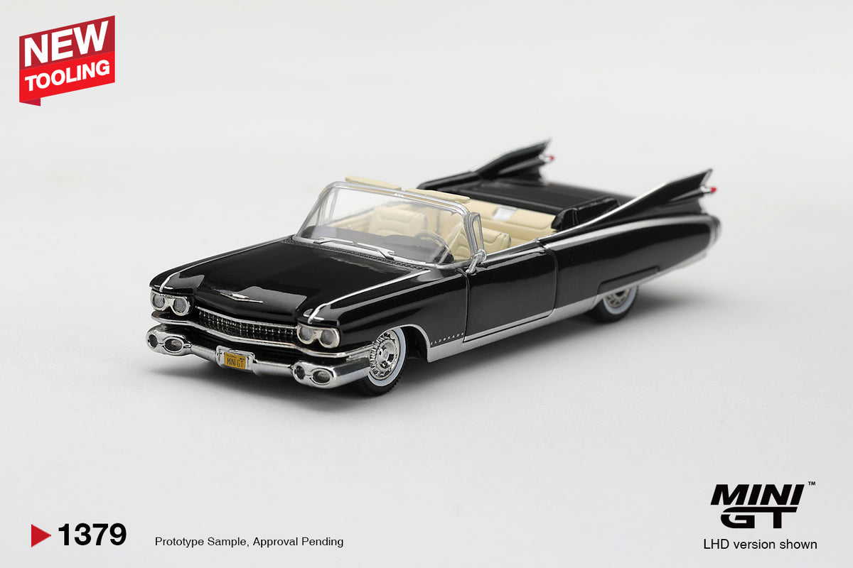 Mini GT CADILLAC ELDORADO BIARRITZ 1959 BLACK  #1379 - Pre-Order