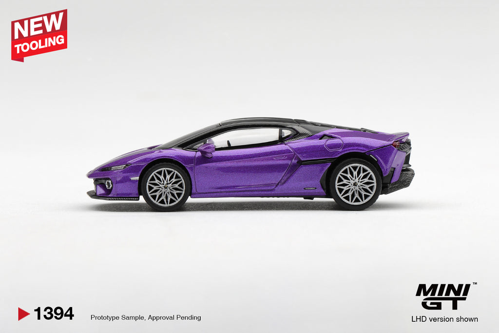 Mini GT LAMBORGHINI TEMERARIO VIOLA PASIFAE #1394 - Pre-Order