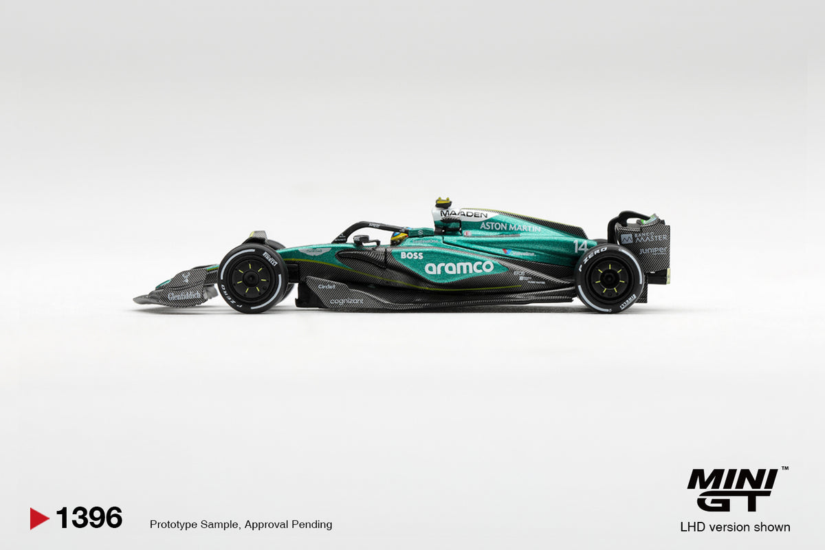Mini GT ASTON MARTIN AMR24 #14 FERNANDO ALONSO 2024 F1 2024 LAS VEGAS GP #1396 - Pre-Order
