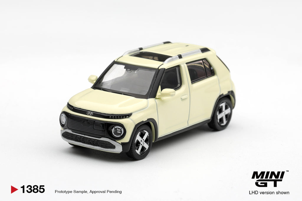 Mini GT HYUNDAI CASPER BUTTER CREAM YELLOW PEARL #1385 - Pre-Order