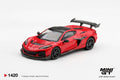 Mini GT CHEVROLET CORVETTE ZR1 TORCH RED #1420 - Pre-Order