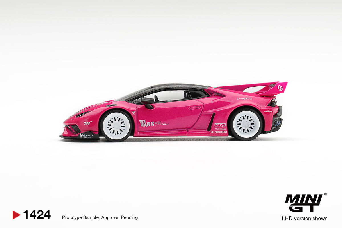 Mini GT LB*WORKS LAMBORGHINI HURACÁN GT RUBY PURPLE #1424 BL - Pre-Order