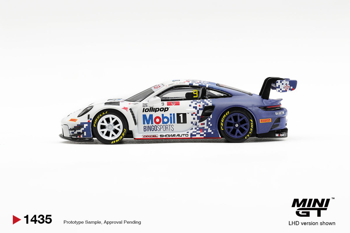 Mini GT PORSCHE 911 GT3 R (992) #9 BINGO RACING WITH LM CORSA 2026 JAPAN CUP SUGO RACE 2 WINNER #1435 BL - Pre-Order