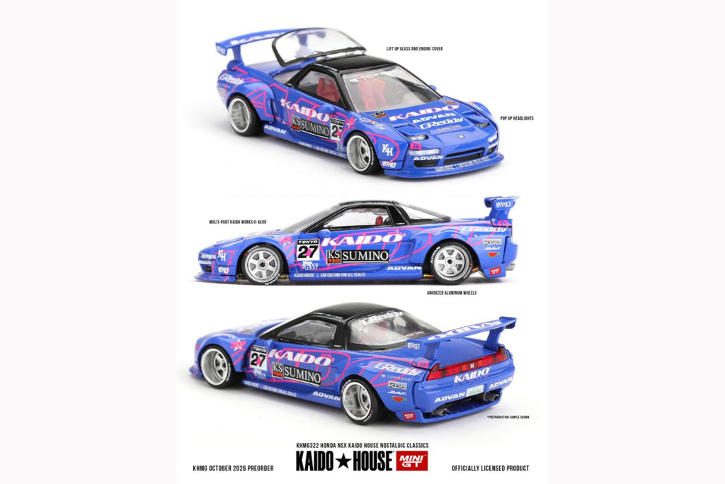 Mini GT HONDA NSX KAIDO HOUSE NOSTALGIC CLASSICS #KHMG322 - Pre-Order)