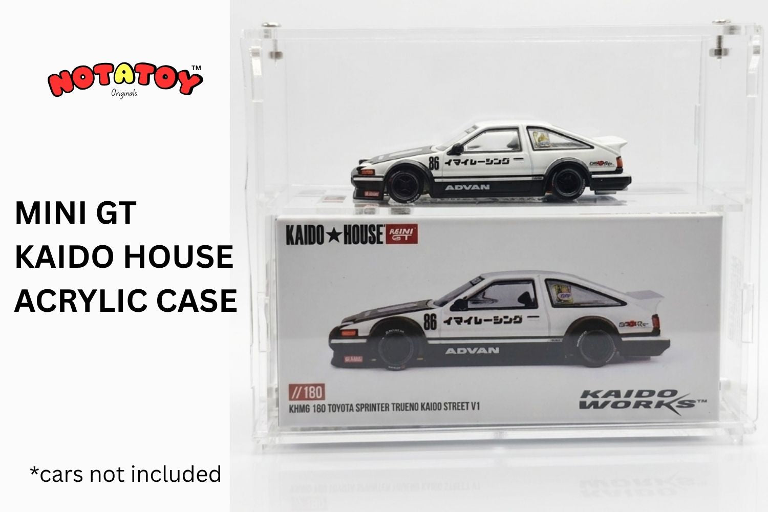 Notatoy Acrylic Display case for Kaido house (cars not included)