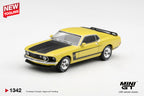 (Pre-Order) Mini GT FORD MUSTANG BOSS 302 1969 BRIGHT YELLOW #1342 (BOX)