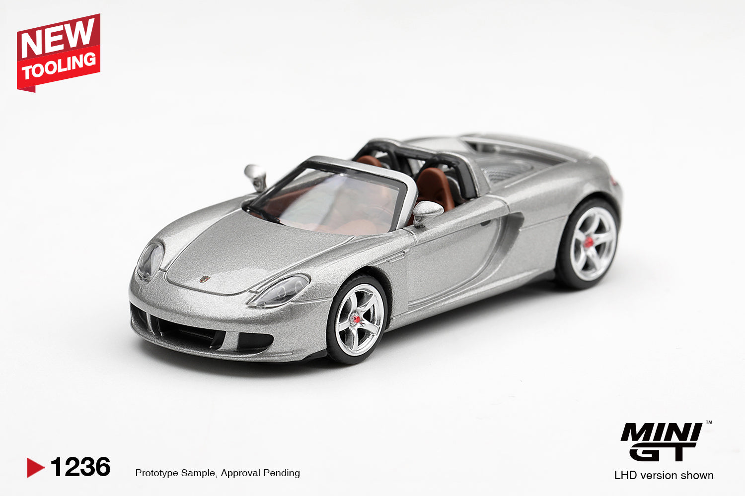 (Pre-Order) Mini GT PORSCHE CARRERA GT GT SILVER #1236 (BOX)