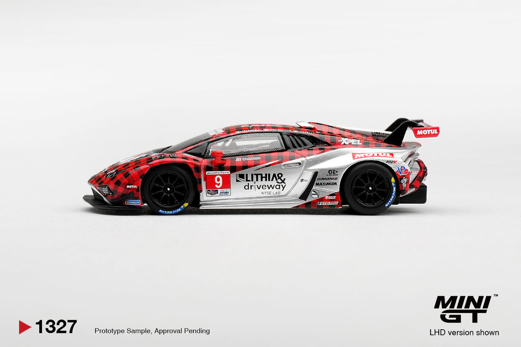 (Pre-Order) Mini GT Lamborghini Huracan GT3 EVO2 #9 Pfaff Motorsports 2025 IMSA WeatherTech GTD Pro #1327 (BLISTER)