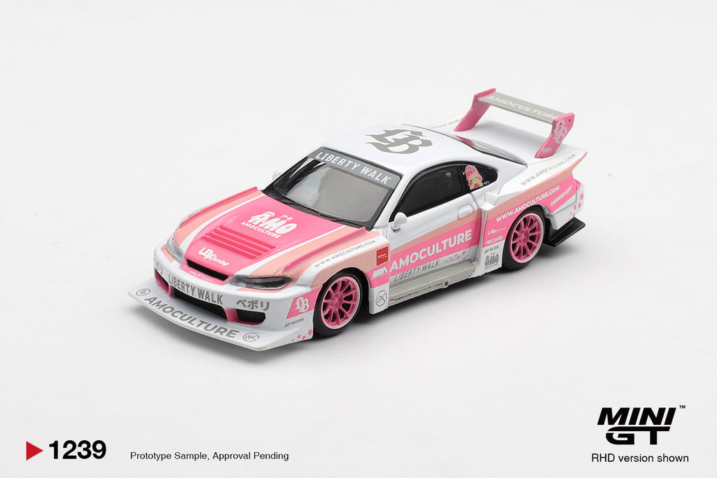 (Pre-Order) Mini GT NISSAN SILVIA S15 LBSUPER SILHOUETTE AMOCULTURE  #1239 (BOX)