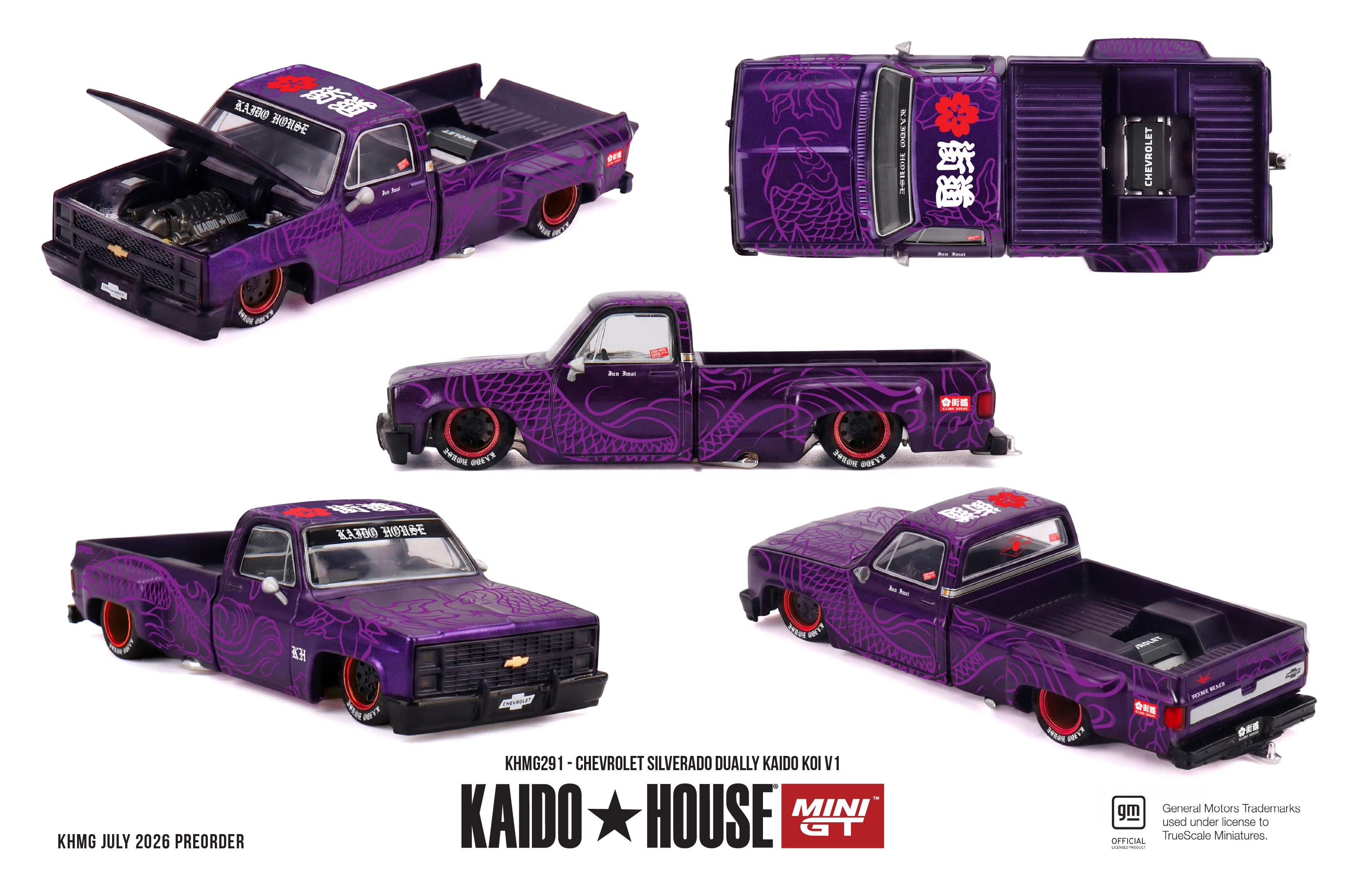 (Pre-Order) Mini GT KAIDOHOUSE  CHEVROLET SILVERADO DUALLY KAIDO KOI V1 #KHMG291