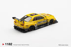 Mini GT Nissan LB-ER34 Super Silhouette SKYLINE Sport Yellow #1182 (BOX)