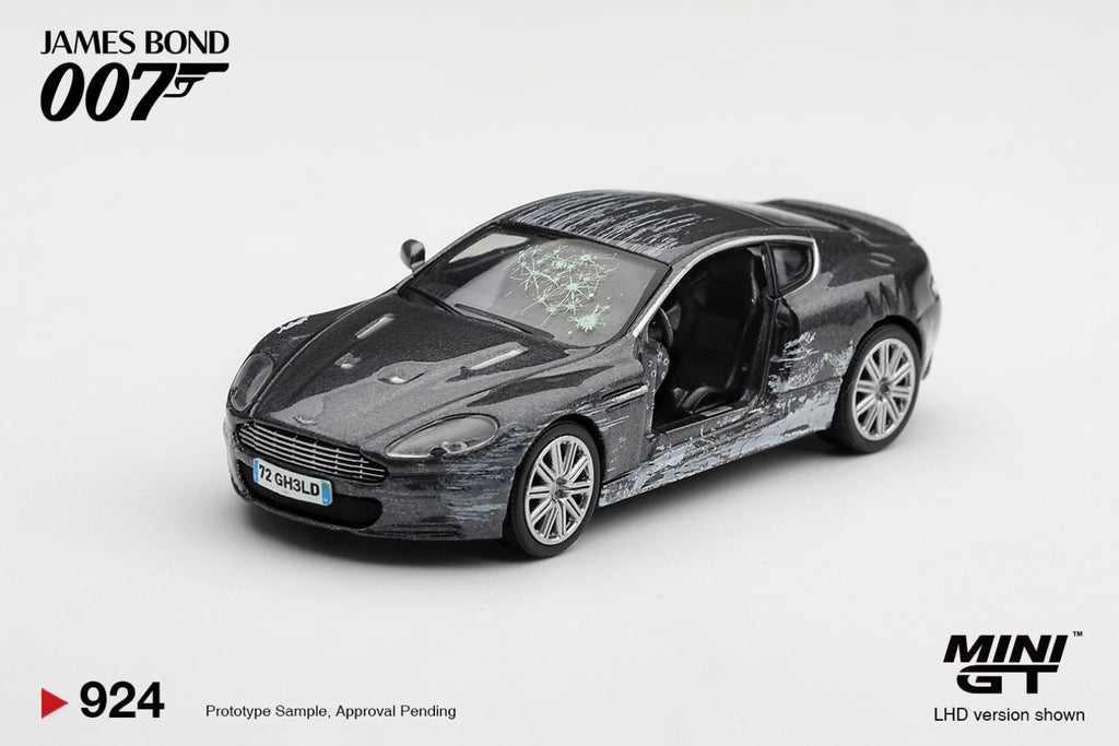 Mini GT ASTON MARTIN DBS "QUANTUM OF SOLACE" ENGLISH  #924-BL - Pre-Order