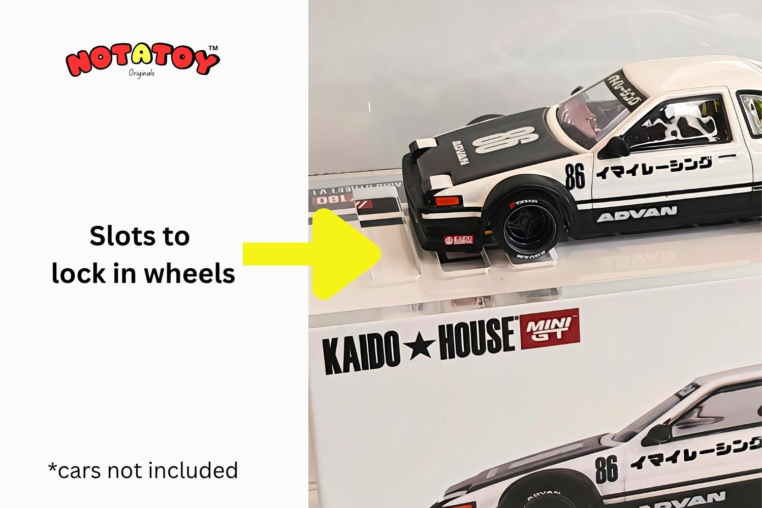Notatoy Acrylic Display case for Kaido house (cars not included)