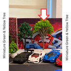 Miniature Green & Yellow Tree 1pc