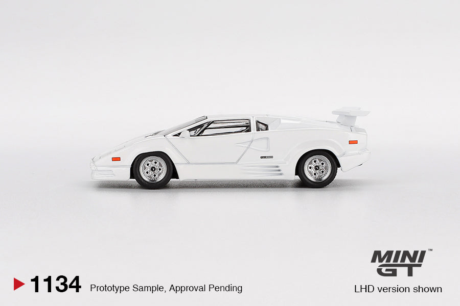 Mini GT Lamborghini Countach 25th Anniversary White #1134
