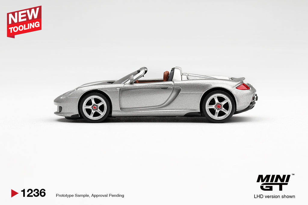 (Pre-Order) Mini GT PORSCHE CARRERA GT GT SILVER #1236 (BOX)