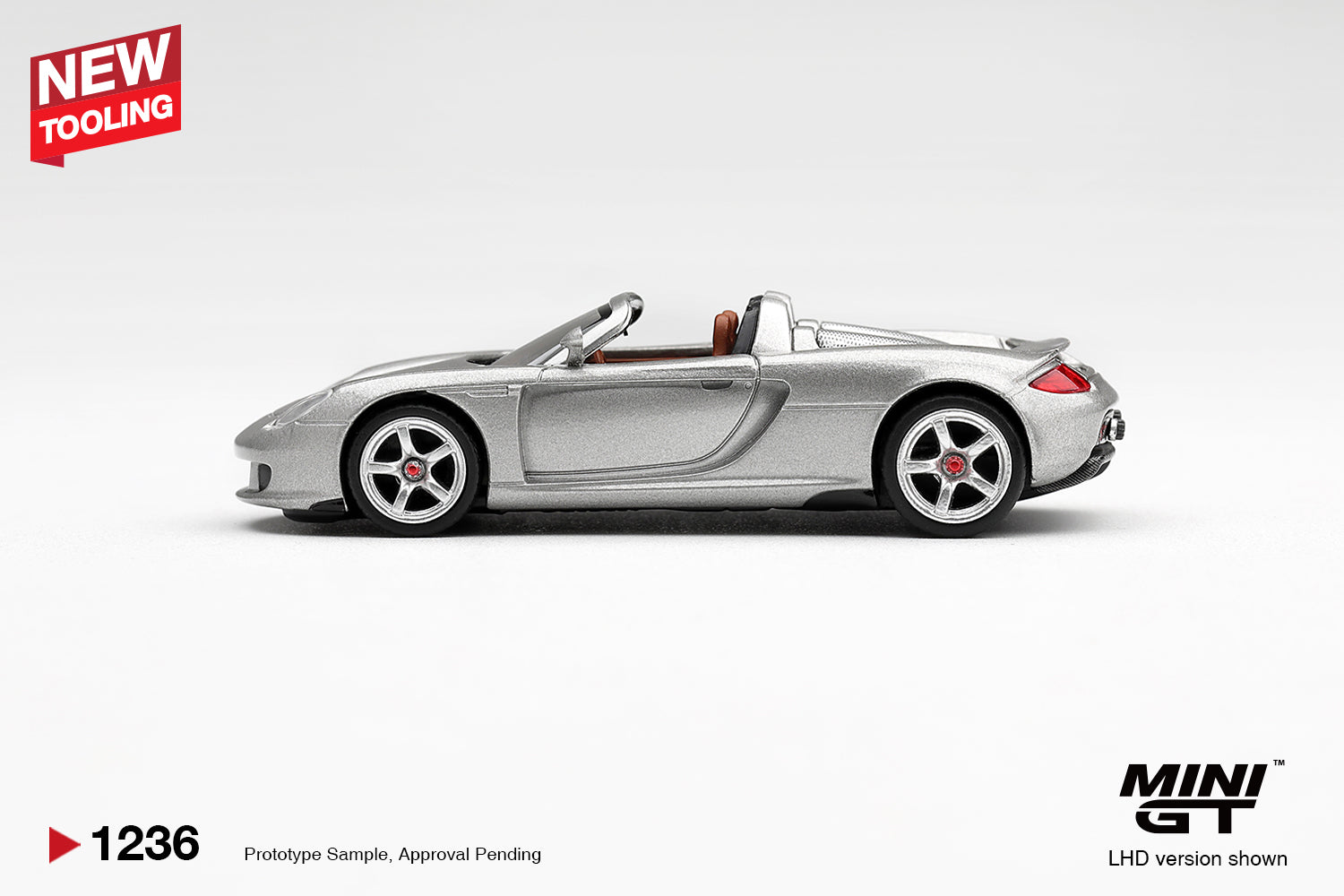 (Pre-Order) Mini GT PORSCHE CARRERA GT GT SILVER #1236 (BOX)