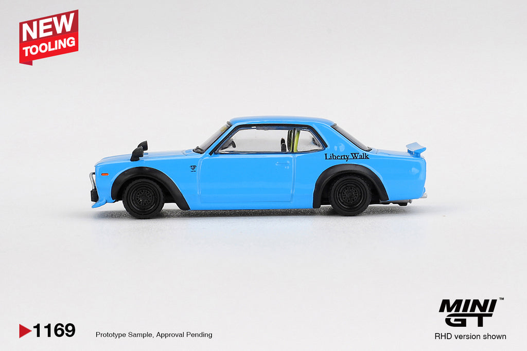 Mini GT NISSAN LB WORKS HAKOSUKA BABY BLUE  #1169 (BOX)