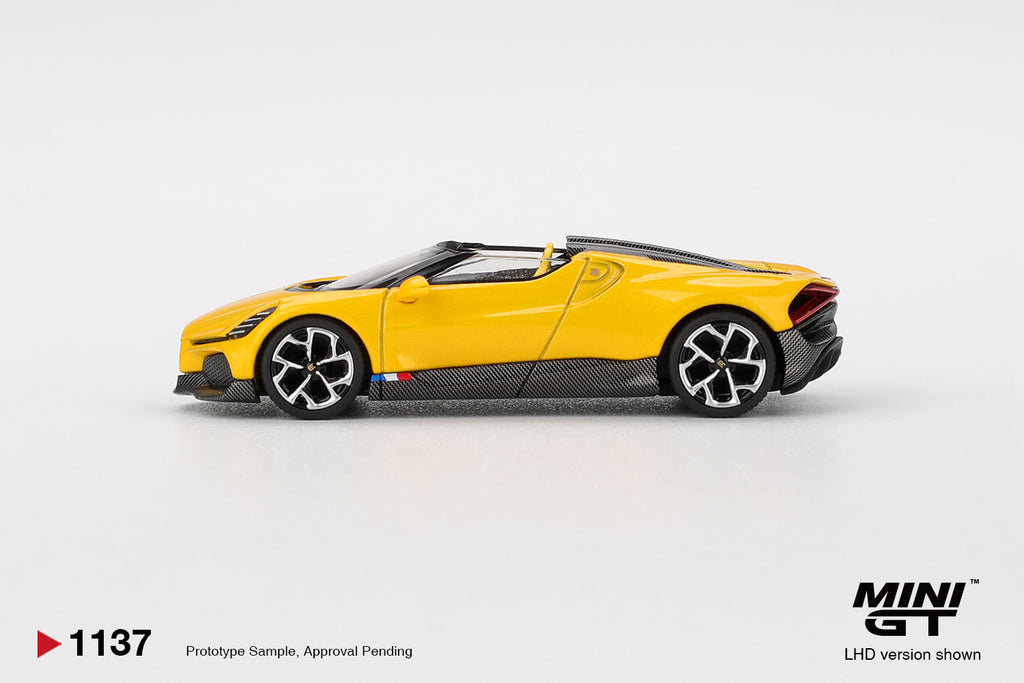 Mini GT Bugatti W16 Mistral Yellow #1137