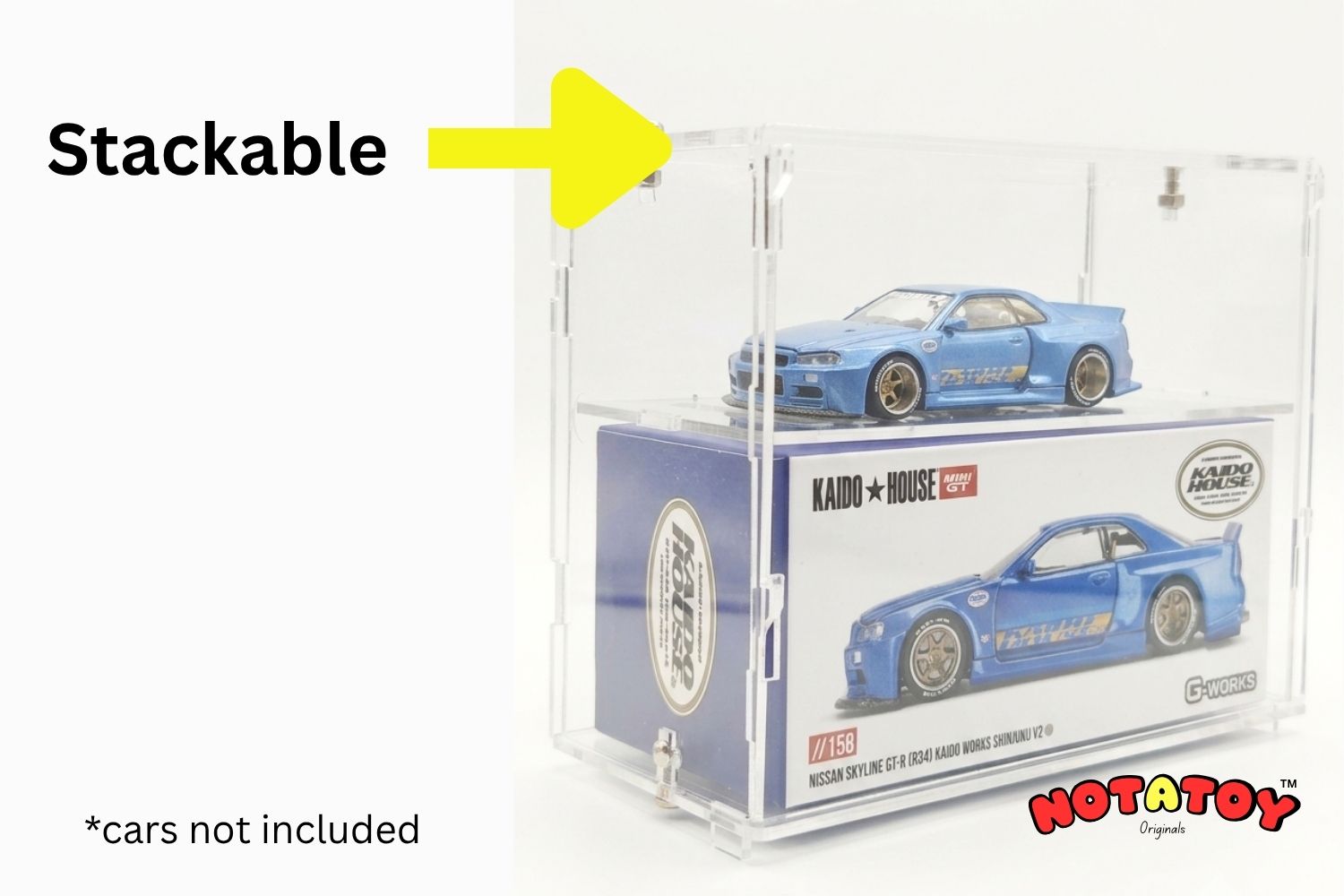 Notatoy Acrylic Display case for Kaido house (cars not included)