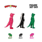 (Pre-Order) notatoy Figure Set 001 – 1:64 Hand-Painted Resin Figure Set (Rexy, Roxy & Skeleton Rexy) - PO open till 24th july