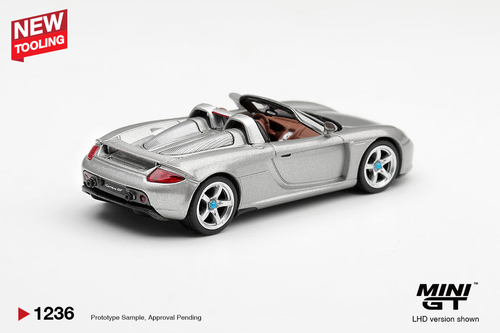 (Pre-Order) Mini GT PORSCHE CARRERA GT GT SILVER #1236 (BOX)