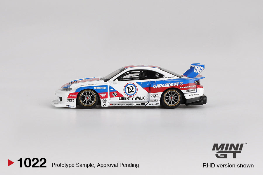 Mini GT Nissan LB-Super Silhouette S15 SILVIA GARASIDRIFT x LBWK 2025 #1022