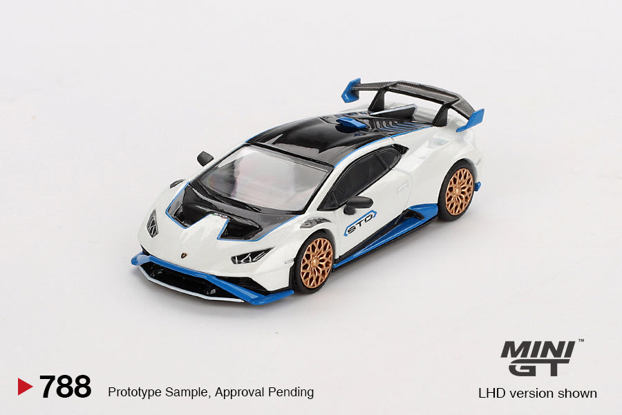 Mini GT Lamborghini Huracán STO Bianco Asopo #788 - Last 2 Pieces