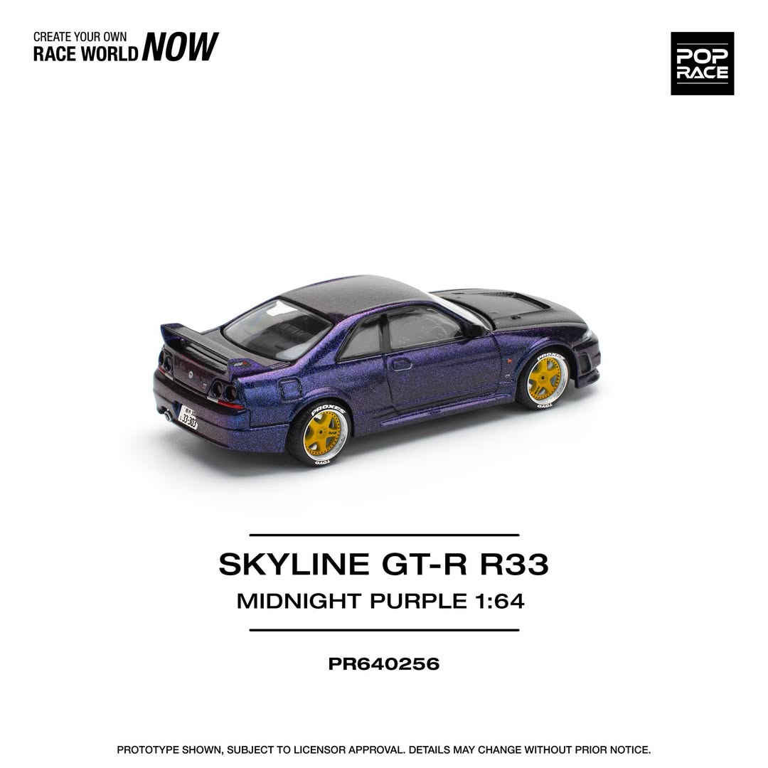 Pop Race SKLINE GT-R R33 NISMO MIDNIGHT PURPLE #PR640256 - Last 3 Piece