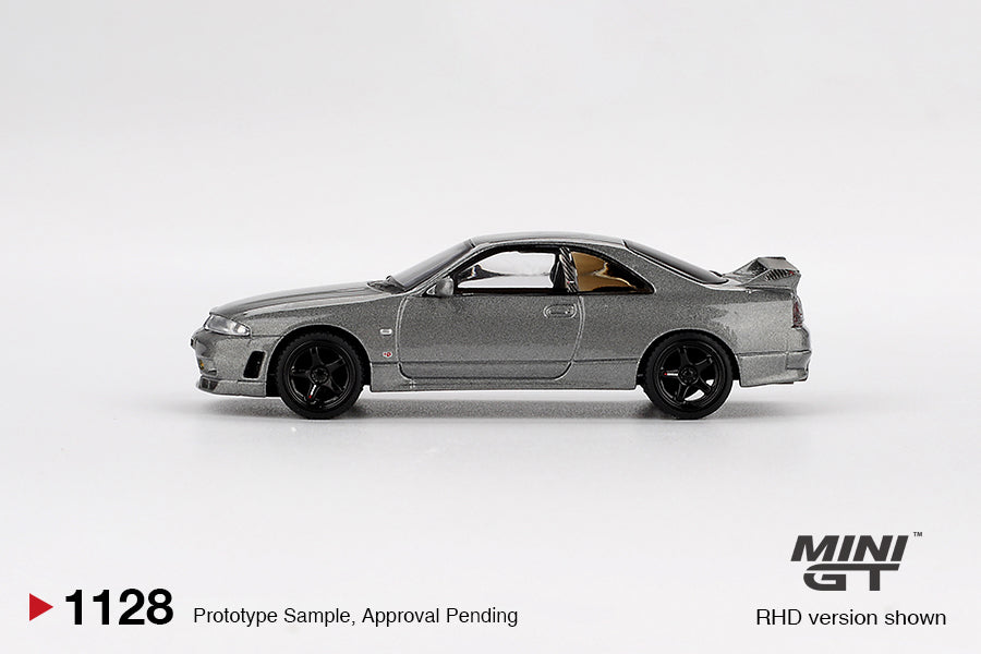 Mini GT NISSAN Skyline GT-R Dark Metal Gray (NISMO BCNR33 CRS Version) #1128 (BOX)