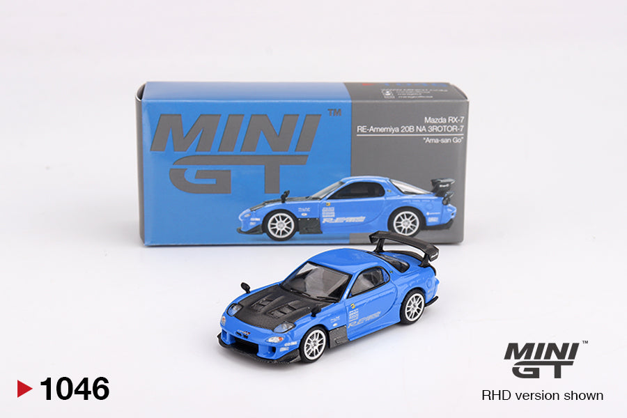 Mini GT Mazda RX-7 RE-Amemiya 20B NA 3ROTOR-7 “Ama-san Go” #1046