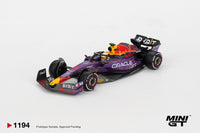 Mini GT Oracle Red Bull Racing RB19 #1 Max Verstappen 2023 F1 2023 Las Vegas GP Winner #1194