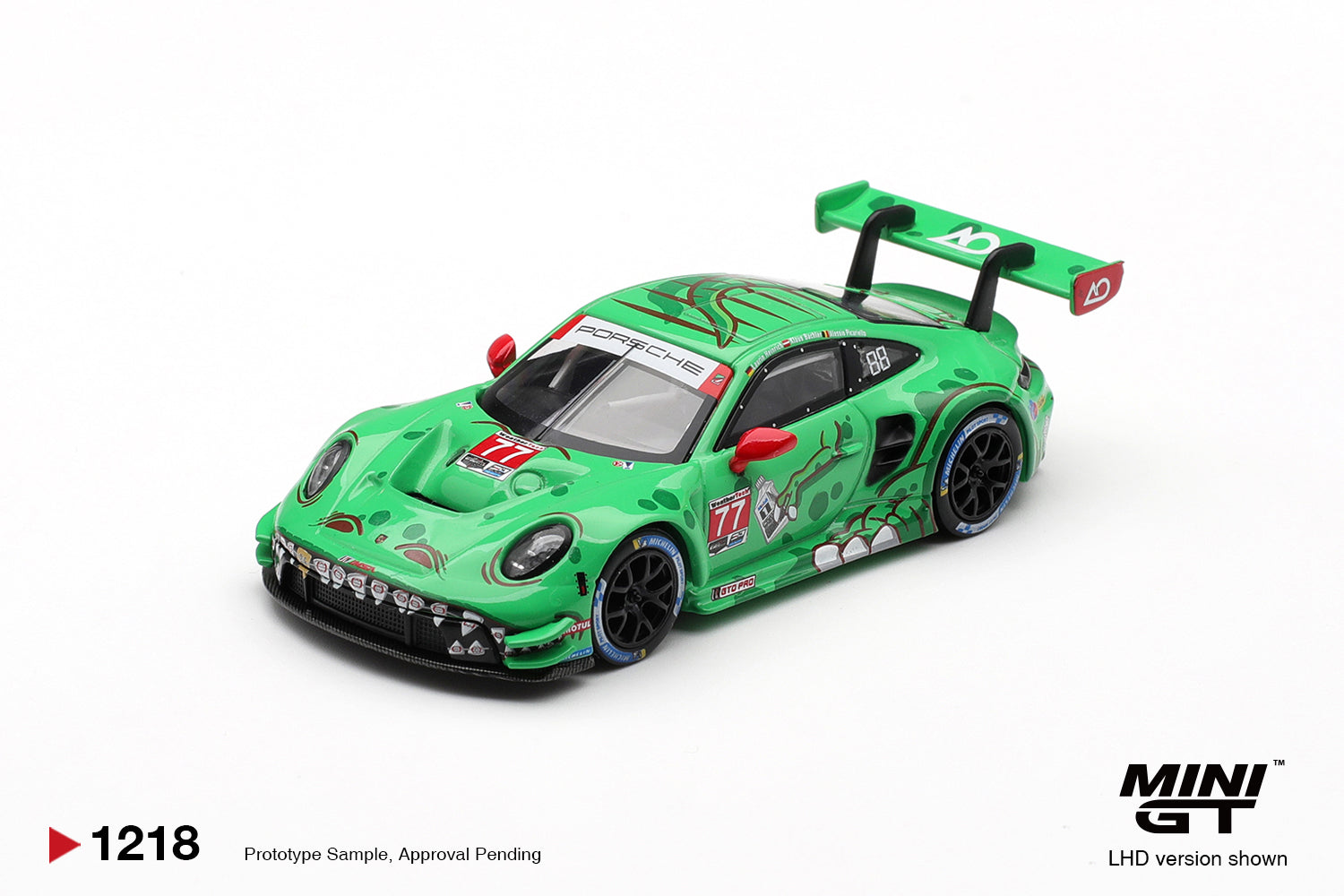(Pre-Order) Porsche 911 GT3 R (992) #77 AO Racing  2025 IMSA Sebring 12 Hrs Class Winner #1218 (BOX))
