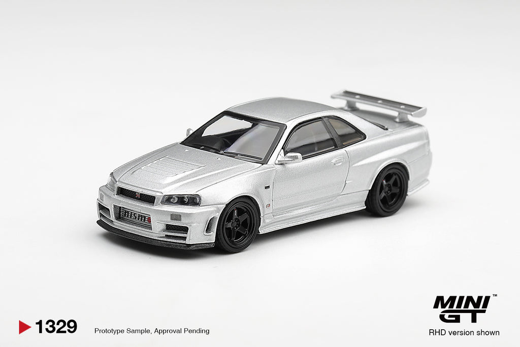 (Pre-Order) Mini GT NISSAN NISMO R34GT-R Z-TUNE Z-TUNE SILVER #1329 (BOX)