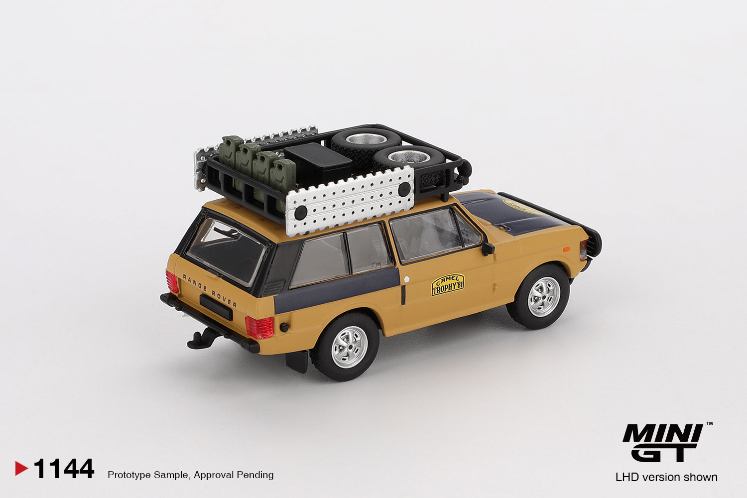 Mini GT Range Rover 1981 Camel Trophy Sumatra C.Swoboda & K.Mentel Winner #1144